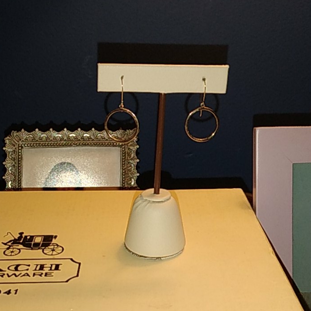 14k  Gold Circle Earrings